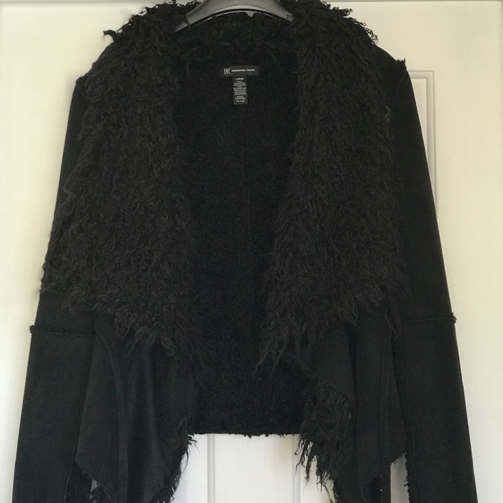 Black Suede Cropped Jacket